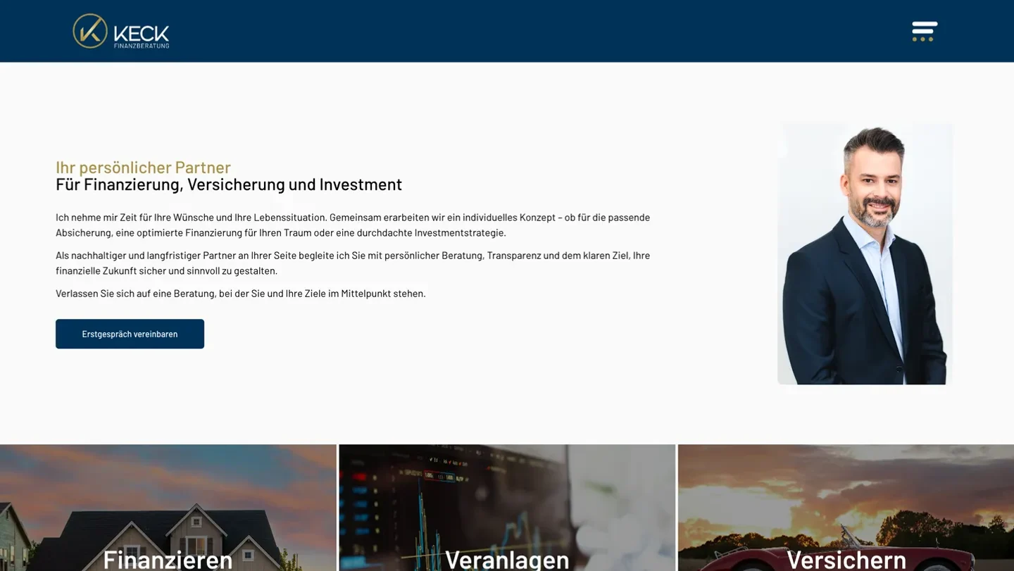 KECK Finanzberatung: Finanzberatung für Privatkunden