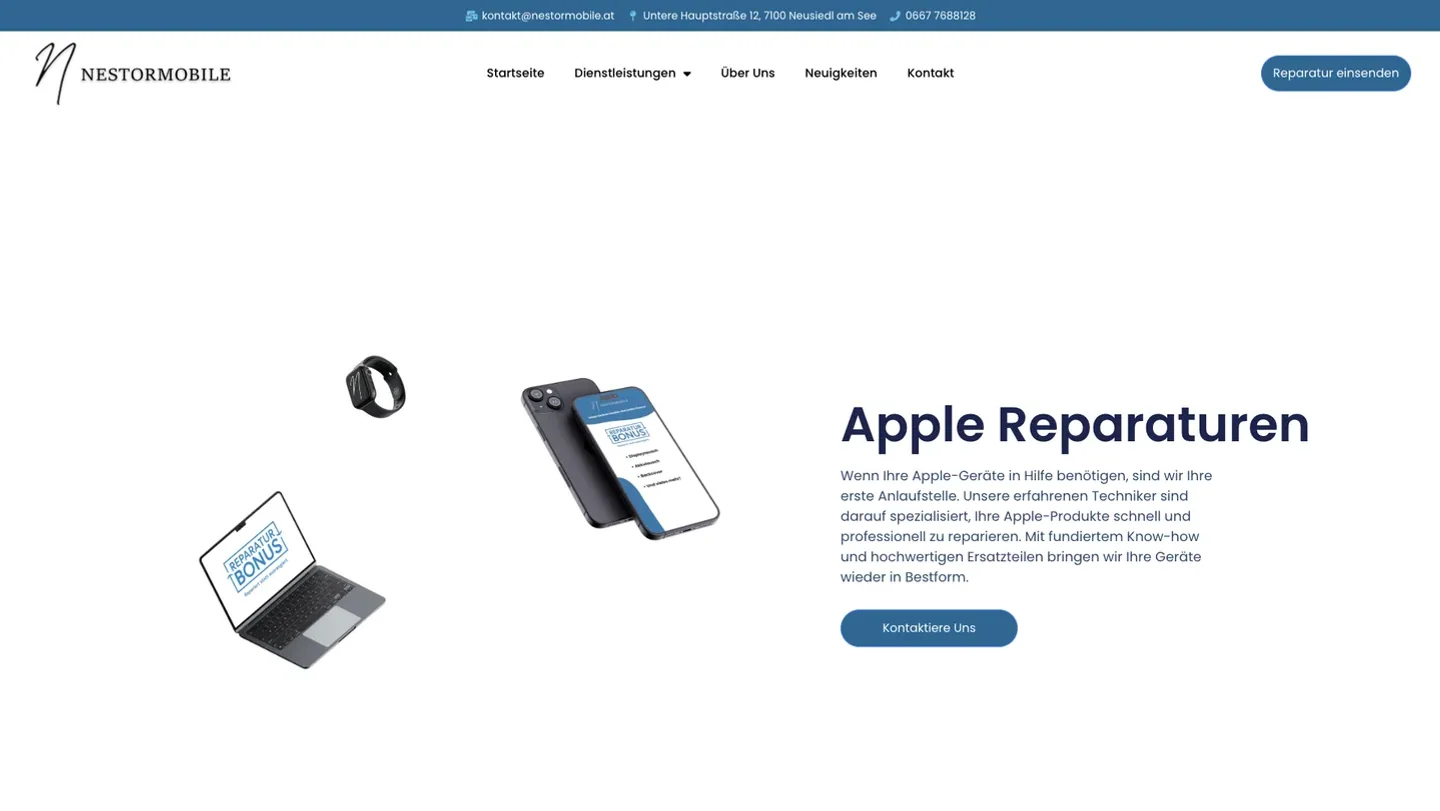 Nestormobile: Apple-Reparaturen