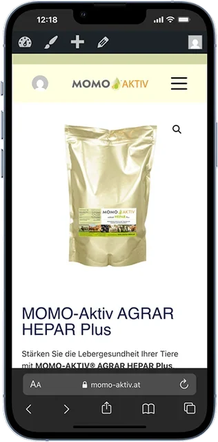 Momo-Aktiv auf dem Smartphone, Ansicht 2