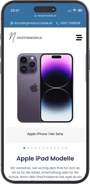Nestormobile auf dem Smartphone