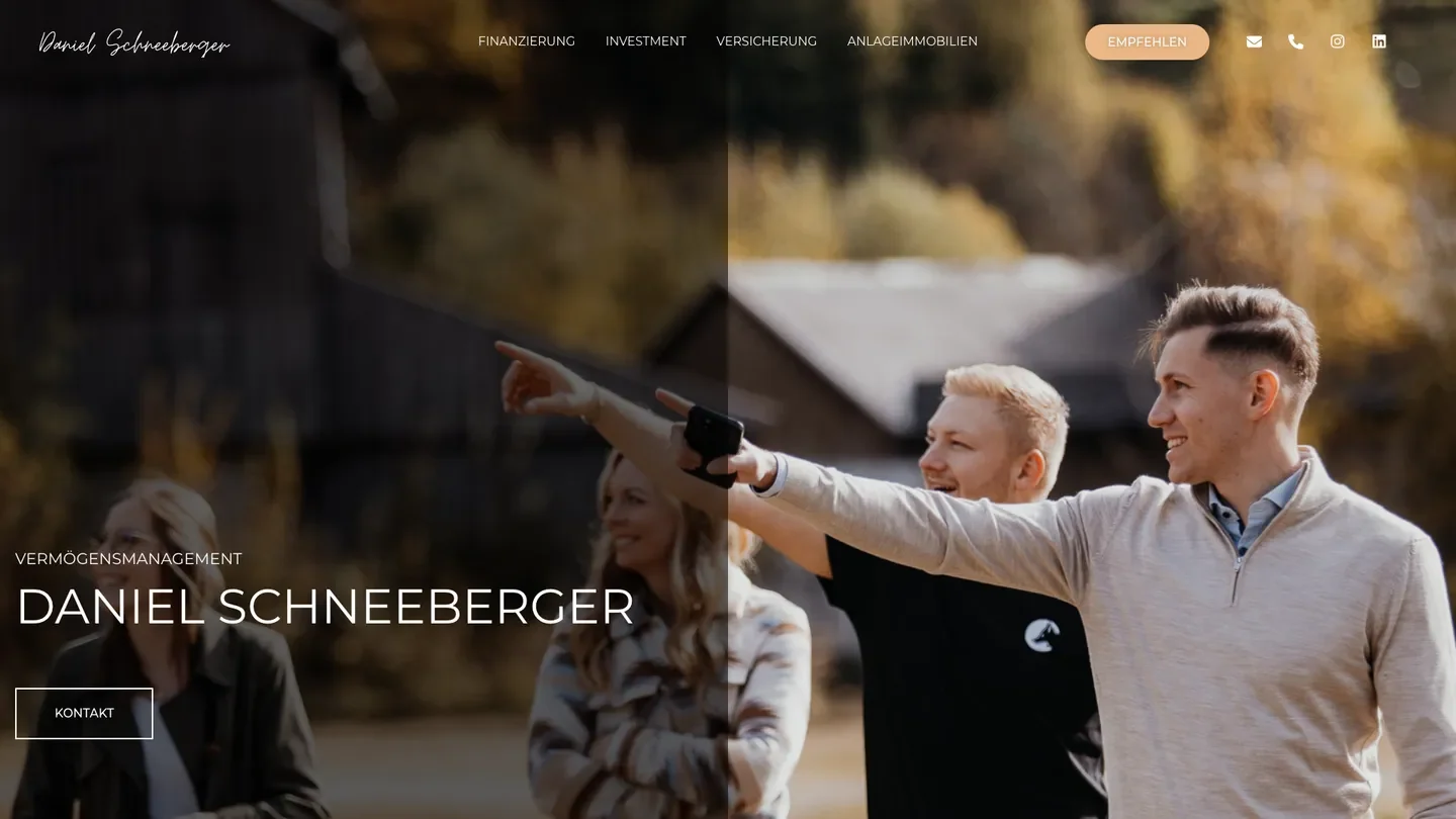 Website von Daniel Schneeberger